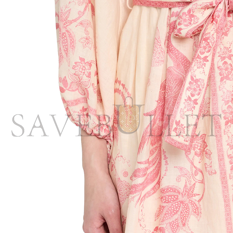 ZIMMERMANN LUCKY LINEN MINI DRESS 3500DSS252